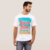 Beach Bum sinds de jaren '70 T-shirt (Voorkant volledig)