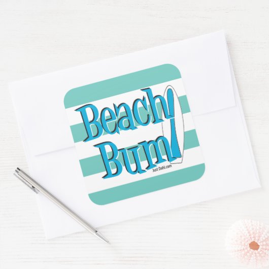Beach Bum Sticker (Envelop)