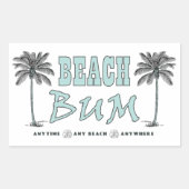 Beach Bum Stickers (Voorkant)