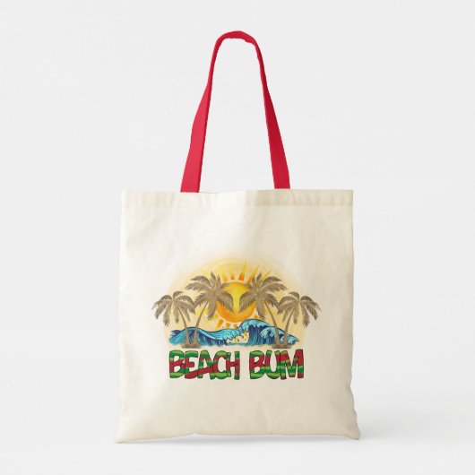 Beach Bum Summer Canvas tas (Achterkant)