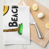 Beach Bum Sunshine & Palm Trees Theedoek (Quarter Fold)