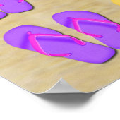 Beach Bum Teenslippers Poster/Print Poster (Hoek)