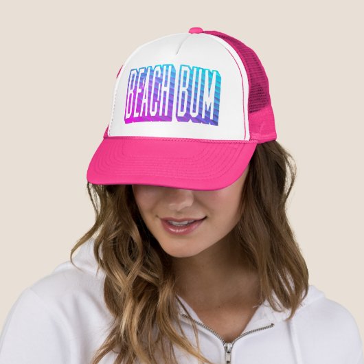 BEACH BUM Trucker Hat Pet (In situ)