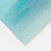 Beach Bum Typography - Umbrella on Tropical Beach Fleece Deken (Hoek)