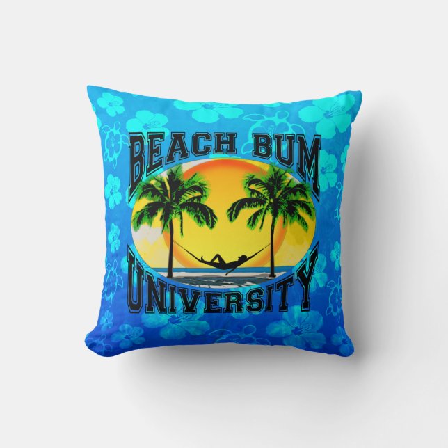 Beach Bum University Kussen (Voorkant)