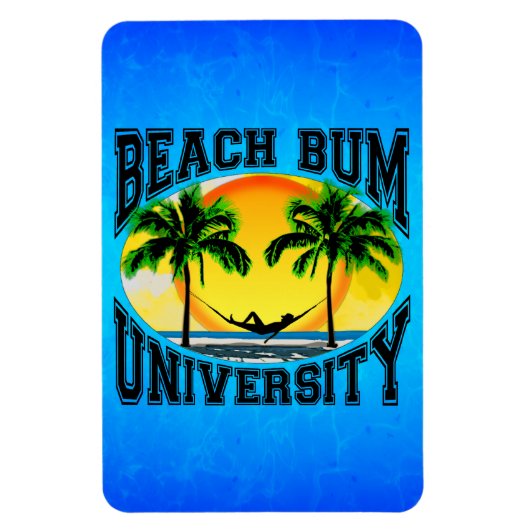 Beach Bum University Magneet (Verticaal)