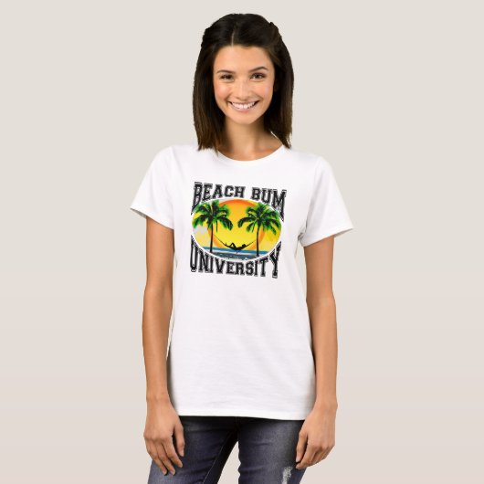 Beach Bum University T-shirt (Voorkant volledig)