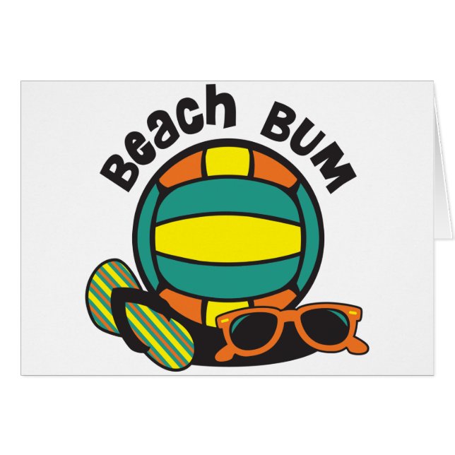 Beach Bum Volleyball (Voorkant Horizontaal)