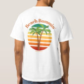 Beach Bummin - Tropisch Caraïbisch Beach Lover T-shirt (Achterkant)