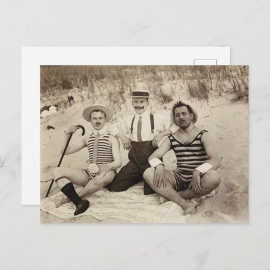 Beach Bums 1903 Briefkaart (Voorkant / Achterkant)