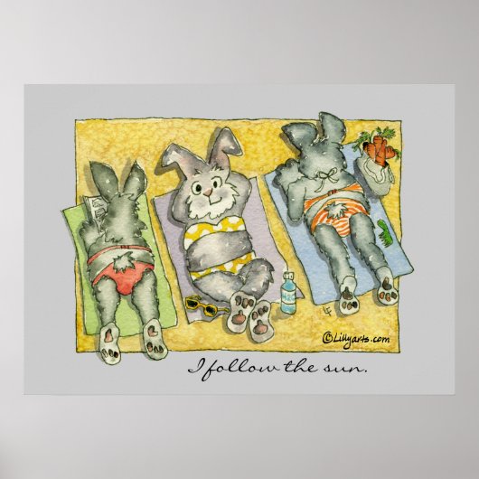Beach Bums Buns Custom Poster Print (Voorkant)