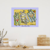 Beach Bums Buns Poster Print (Keuken)