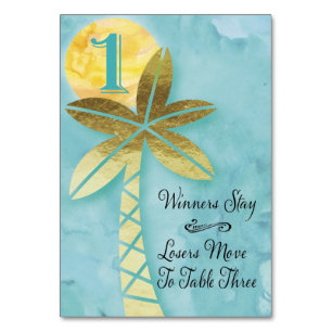 Beach Bunco Table Card #1 Kaart