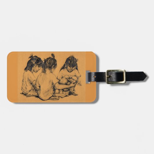 Beach Bunnies Bagagelabel (Voorkant horizontaal)