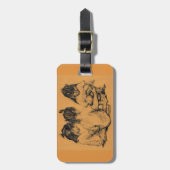 Beach Bunnies Bagagelabel (Voorkant verticaal)