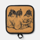 Beach Bunnies Pannenlap (Voorkant)