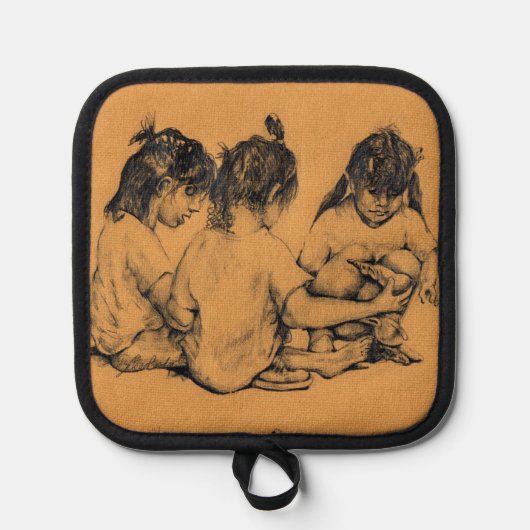 Beach Bunnies Pannenlap (Voorkant)