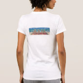 "Beach Bunnies" Rabbits bij de "Beach Dames" T T-shirt (Achterkant)