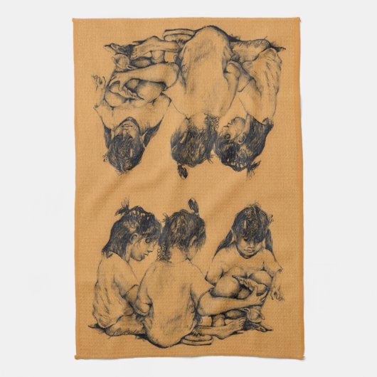 Beach Bunnies Theedoek (Verticaal)