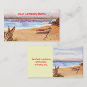 "Beach Bunny"-profielkaart Visitekaartje (Voorkant / Achterkant)