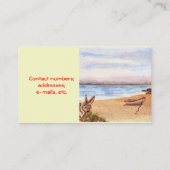 "Beach Bunny"-profielkaart Visitekaartje (Achterkant)