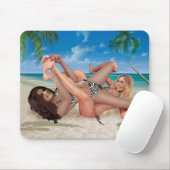 BEACH BUNNY'S TICKLE WRESTLING MUISMAT (Met muis)