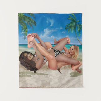 BEACH BUNNY'S TICKLE WRESTLING WANDKLEED