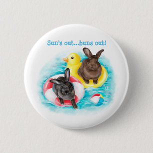 Beach Buns-Button Ronde Button 5,7 Cm