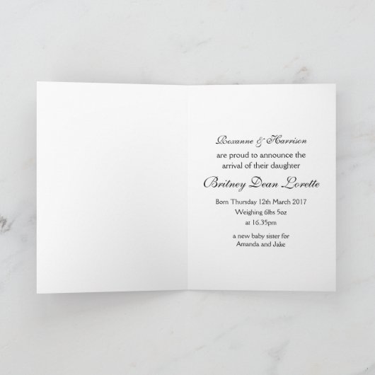 Beach Burlap Mason Jar Baby kondiging Aankondiging (Binnen)