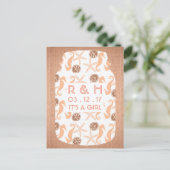 Beach Burlap Mason Jar Baby kondiging Aankondigingskaart (Staand voorkant)