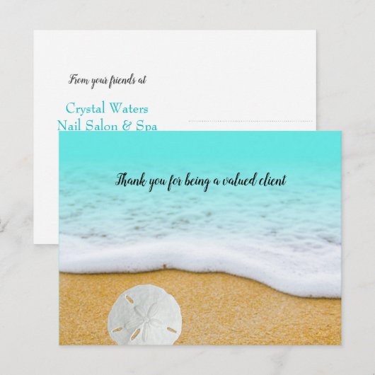 Beach Business Hartelijk dank voor uw advertentie- Briefkaart (Voorkant / Achterkant)