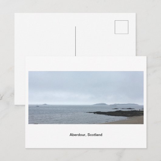 Beach by Aberdour Harbour Briefkaart (Voorkant / Achterkant)
