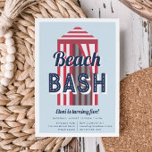 Beach Cabana Birthday Party Invitation Kaart