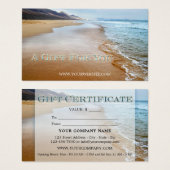 Beach Cadeaubon Visitekaartje (Voorkant /achterkant)