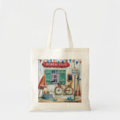 Beach Cafe Tote Bag (Voorkant)