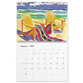 Beach Calendar Kalender (Feb 2027)