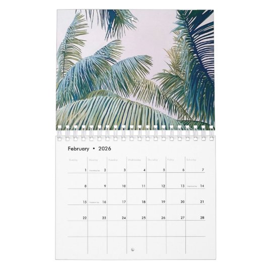 Beach Calendar - Large Calendar Kalender (Feb 2026)