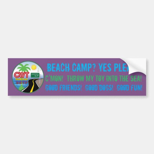 Beach Camp 2017 Sticker (Voorkant)