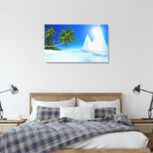 Beach Canvas Afdruk (Insitu (Slaapkamer))
