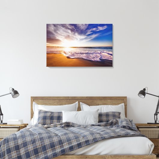 Beach Canvas Afdruk (Insitu (Slaapkamer))