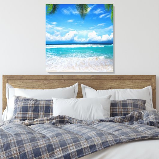 Beach Canvas Afdruk (Insitu (Slaapkamer))
