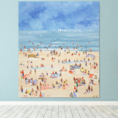 Beach Canvas Afdruk (Insitu (Houten vloer))