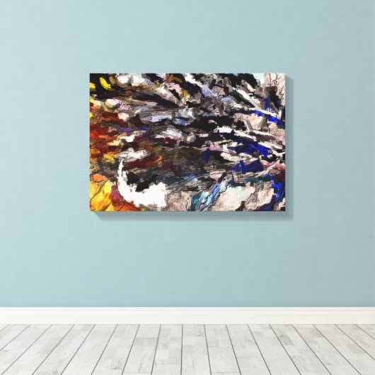 BEACH CANVAS AFDRUK (Insitu (Houten vloer))