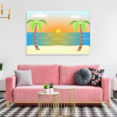 Beach Canvas Afdruk (Insitu (Woonkamer))