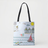 Beach Canvas tas (Voorkant)