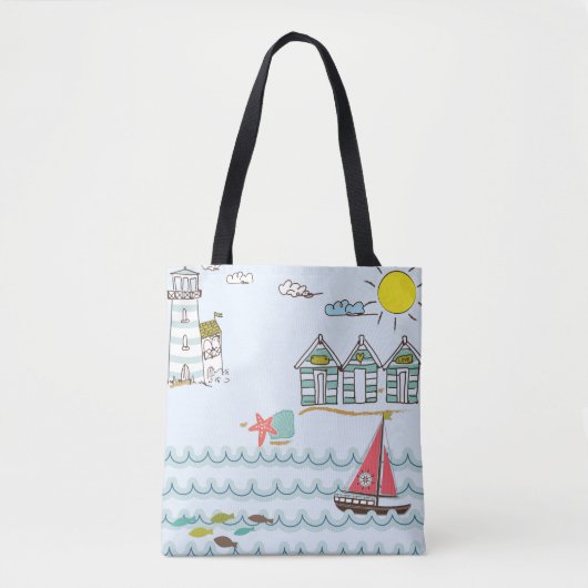 Beach Canvas tas (Voorkant)