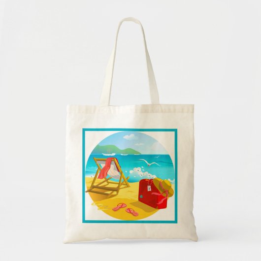 Beach Canvas tas (Voorkant)