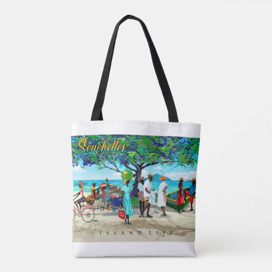 Beach canvas tas (Achterkant)