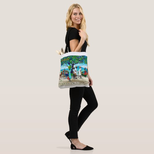 Beach canvas tas (Op model)