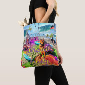 Beach Canvas tas Family German Shepherd Dog (Dichtbij)